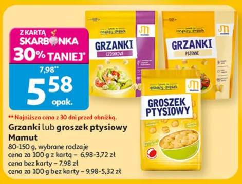Grzanki lub groszek ptysiowy