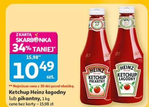 Ketchup łagodny lub pikantny