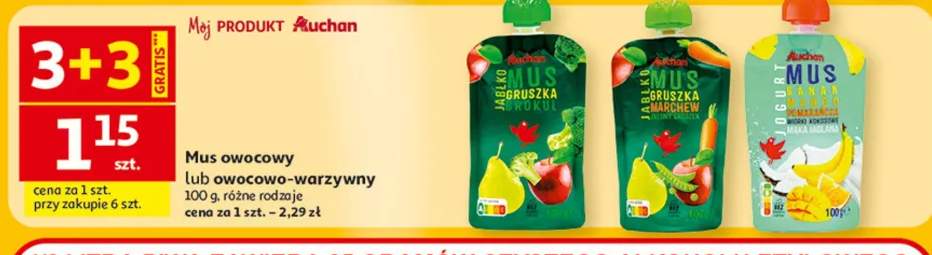 Mus owocowy lub owocowo-warzywny