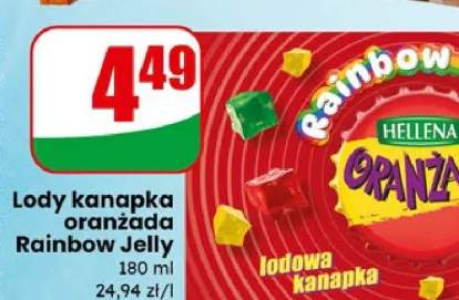 Lody kanapka oranżada Rainbow Jelly