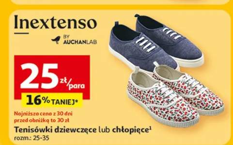 Tenisówki dziewczęce lub chłopięce