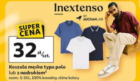 Koszula męska typu polo lub z nadrukiem