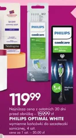 Optimal White wymienne końcówki do szczoteczki sonicznej