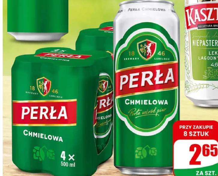 Piwo Perła chmielowa puszka