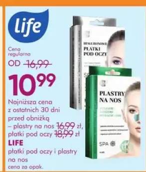 Płatki pod oczy i plastry na nos