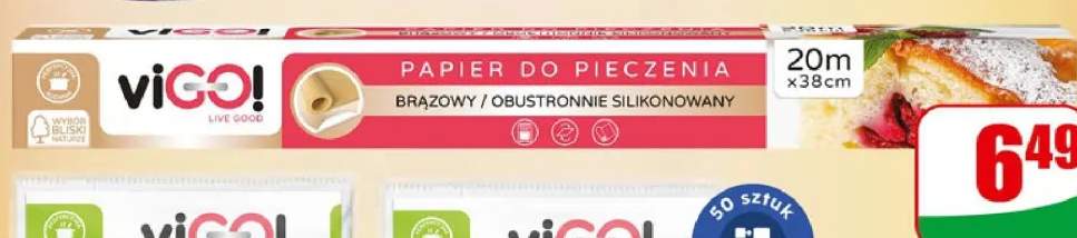 Papier do pieczenia brązowy/obustronnie silikonowany