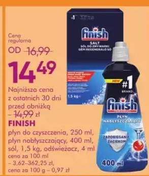 Płyn do czyszczenia, płyn nabłyszczający, sól