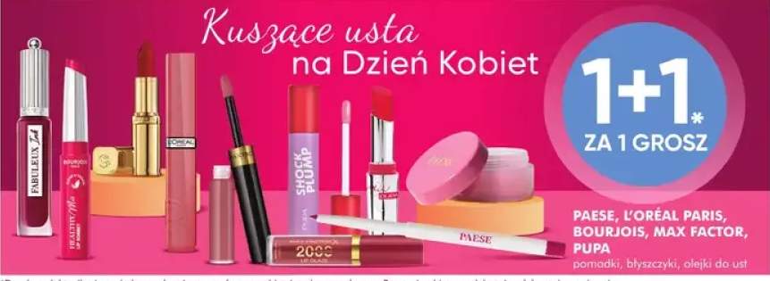 Pomadki, błyszczyki, olejki do ust