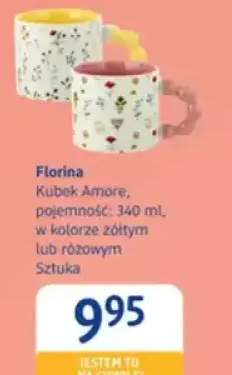 Kubek Amore, pojemność: 340 ml, w kolorze żółtym lub różowym