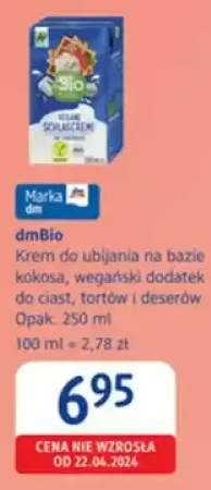 Krem do ubijania na bazie kokosa, wegański dodatek do ciast, tortów i deserów