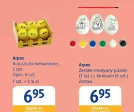 Zestaw kreatywny pisanki (3 szt.) z farbkami (6 szt.)