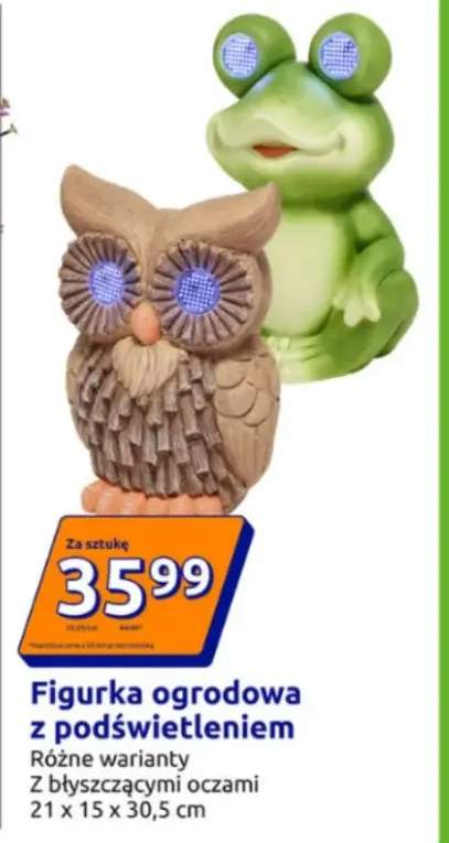 Figurka ogrodowa z podświetleniem, różne warianty