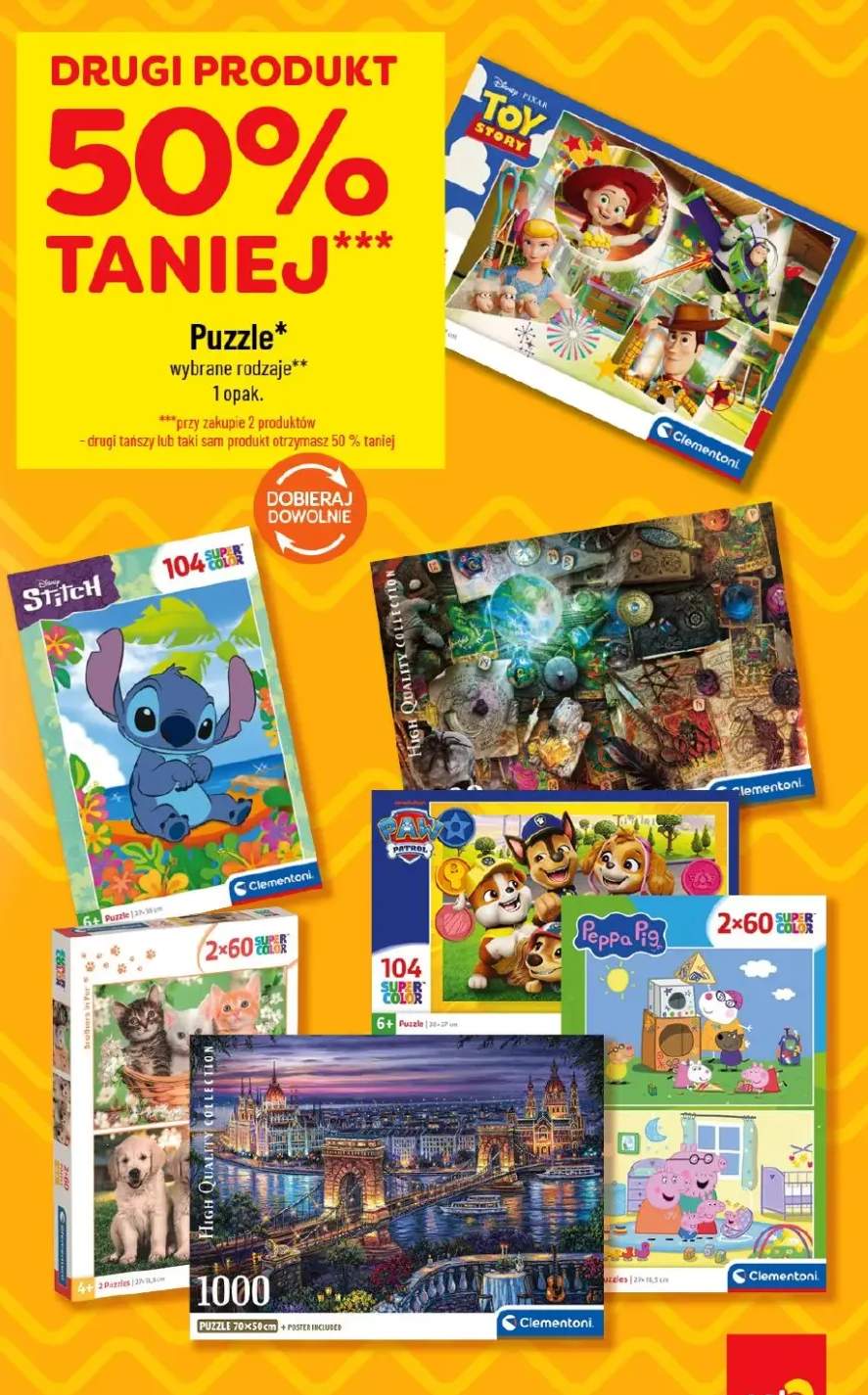 Puzzle kotki i psy 2x60 Super Color