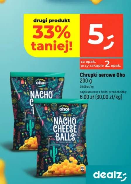Chrupki serowe Nacho Cheese Balls