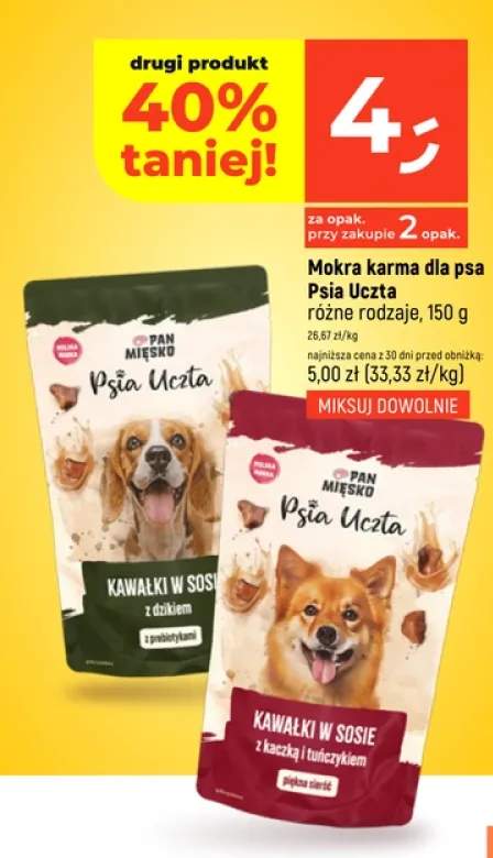 Mokra karma dla psa różne rodzaje