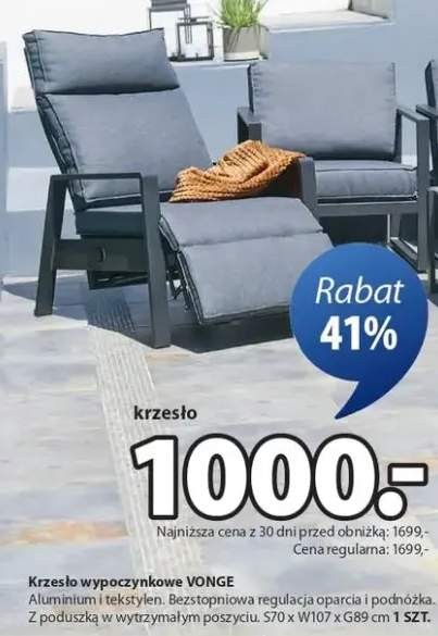 Krzesło wypoczynkowe