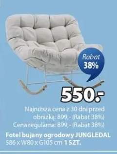 Fotel bujany ogrodowy