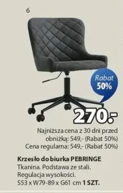 Krzesło do biurka PEBRINGE