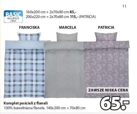 Komplet pościeli z flaneli - Patricia