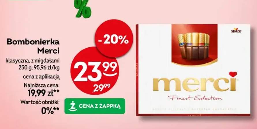 Bombonierka klasyczna, z migdałami