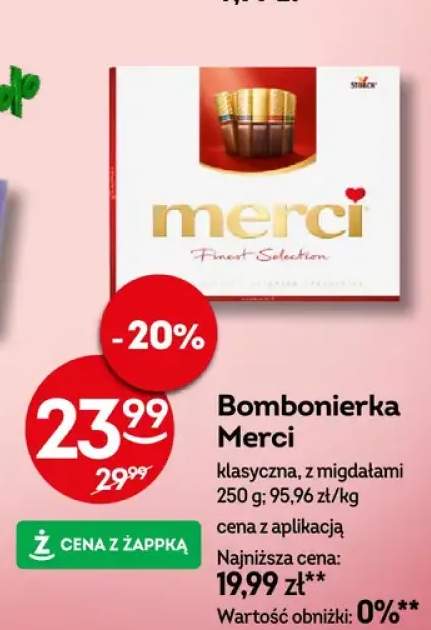 Bombonierka klasyczna, z migdałami