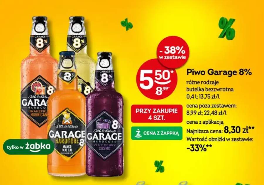 Piwo różne rodzaje butelka bezzwrotna