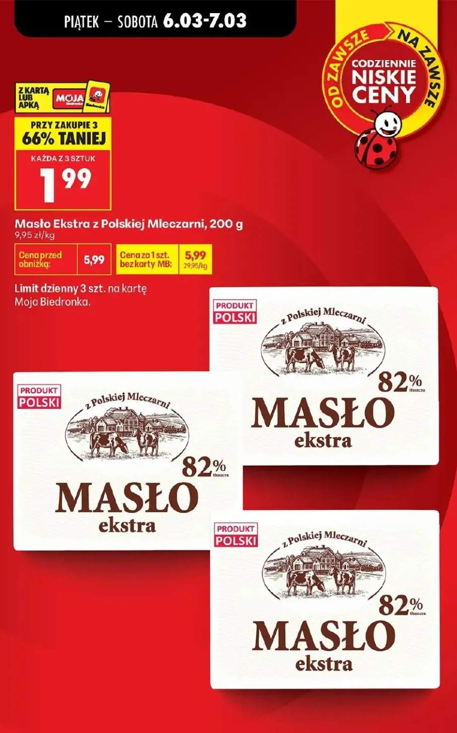 Masło ekstra 82% tłuszczu