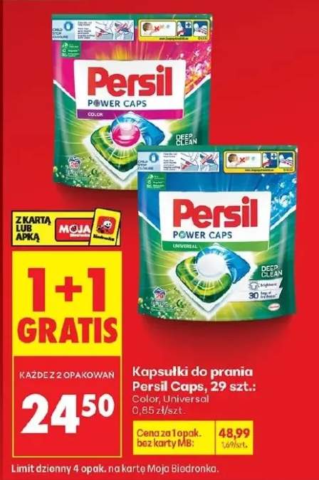 Kapsułki do prania Power Caps Color