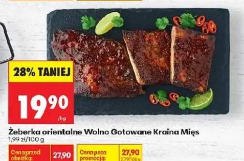 Żeberka orientalne wolno gotowane krajna mięs