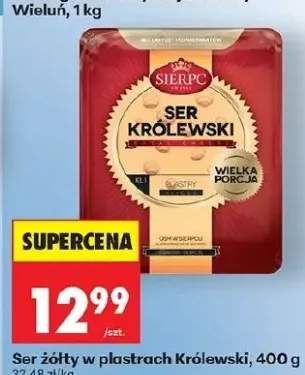 Ser żółty w plastrach Królewski