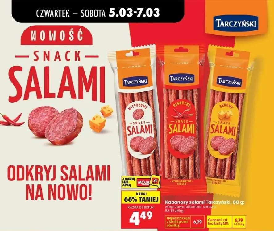 Snack salami wieprzowe
