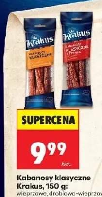 Kabanosy klasyczne wieprzowe