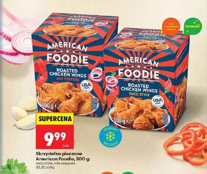 Skrzydełka pieczone taco style