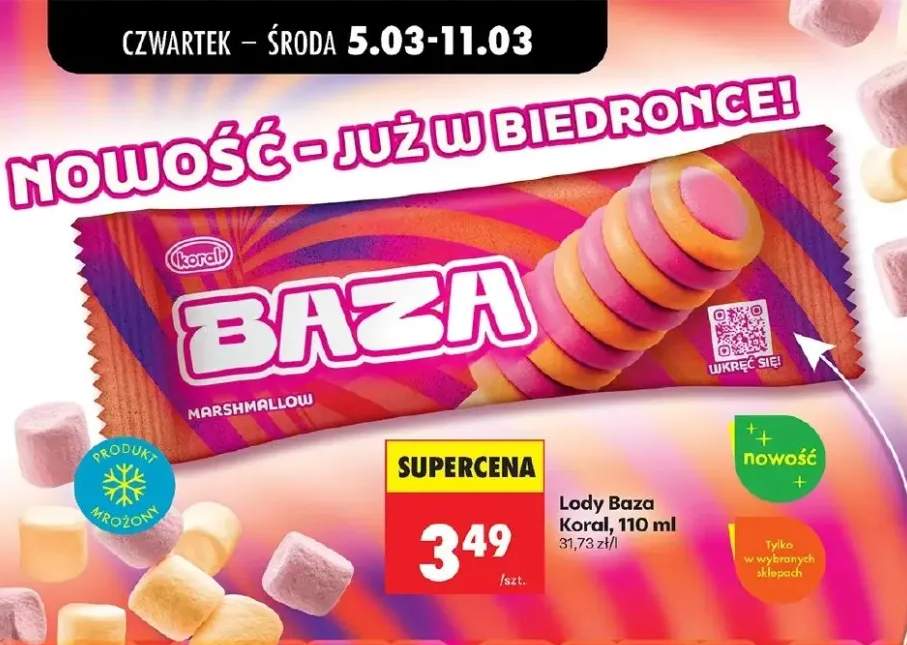 Lody Baza marshmallow