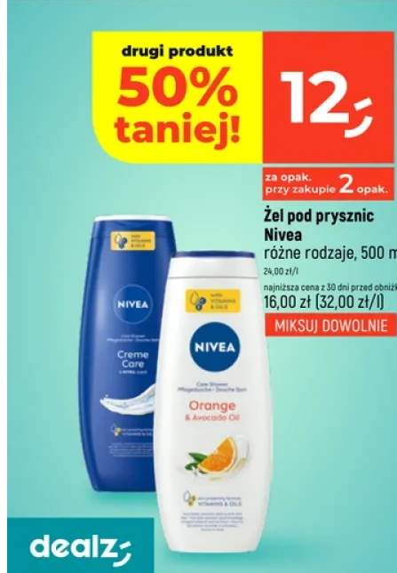 Żel pod prysznic różne rodzaje, 500 ml