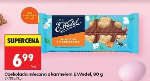 Czekolada mleczna z karmelem