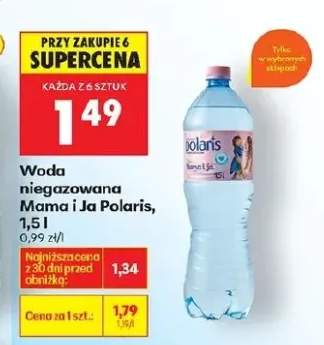 Woda niegazowana Mama i Ja Polaris