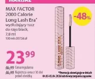 2000 Calorie Long Lash Era wydłużający tusz do rzęs black