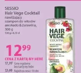 Szampon nawilżający do włosów Hair Vege Cocktail awokado & żurawina