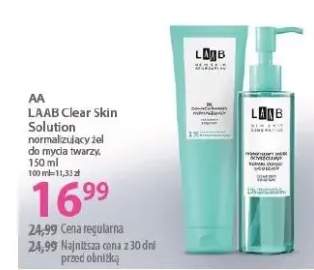 LAAB Clear Skin Solution normalizujący żel do mycia twarzy