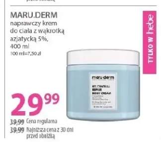 Naprawczy krem do ciała z wakrotką azjatycką 5% Maru.Derm