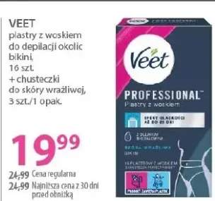 Plastry z woskiem do depilacji okolic bikini, 16 szt. + chusteczki do skóry wrażliwej, 3 szt./1 opak. Professional+