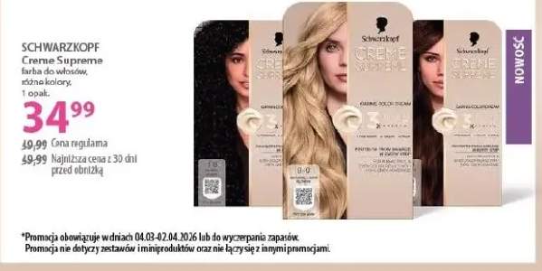 Creme Supreme farba do włosów różne kolory
