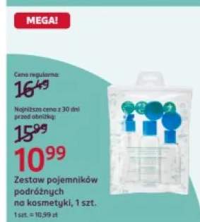 Zestaw pojemników podróżnych na kosmetyki