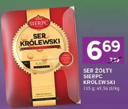 Ser żółty Królewski plastry