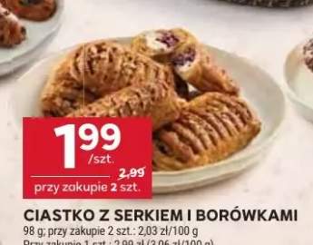 Ciastko z serkiem i borówkami