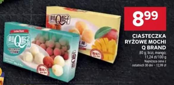 Ciasteczka ryżowe Mochi Q Brand liczi