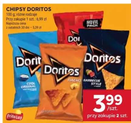 Chipsy Doritos różne rodzaje