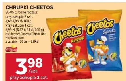 Chrupki Cheetos różne rodzaje