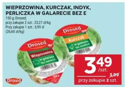 Wieprzowina, kurczak, indyk, perliczka w galarecie beze